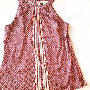 WHBM Silky top w/ zip side closure